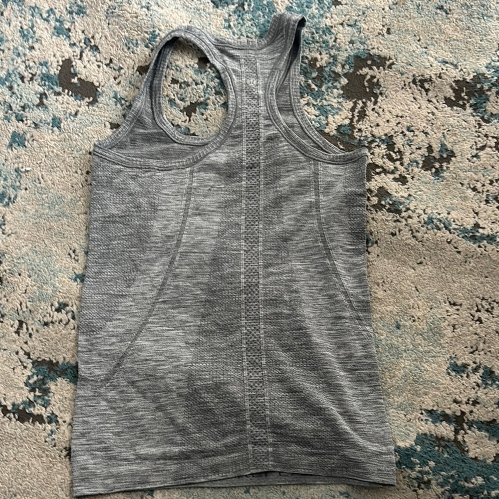 Gray Racerback Tank Top - Picture 3 of 3